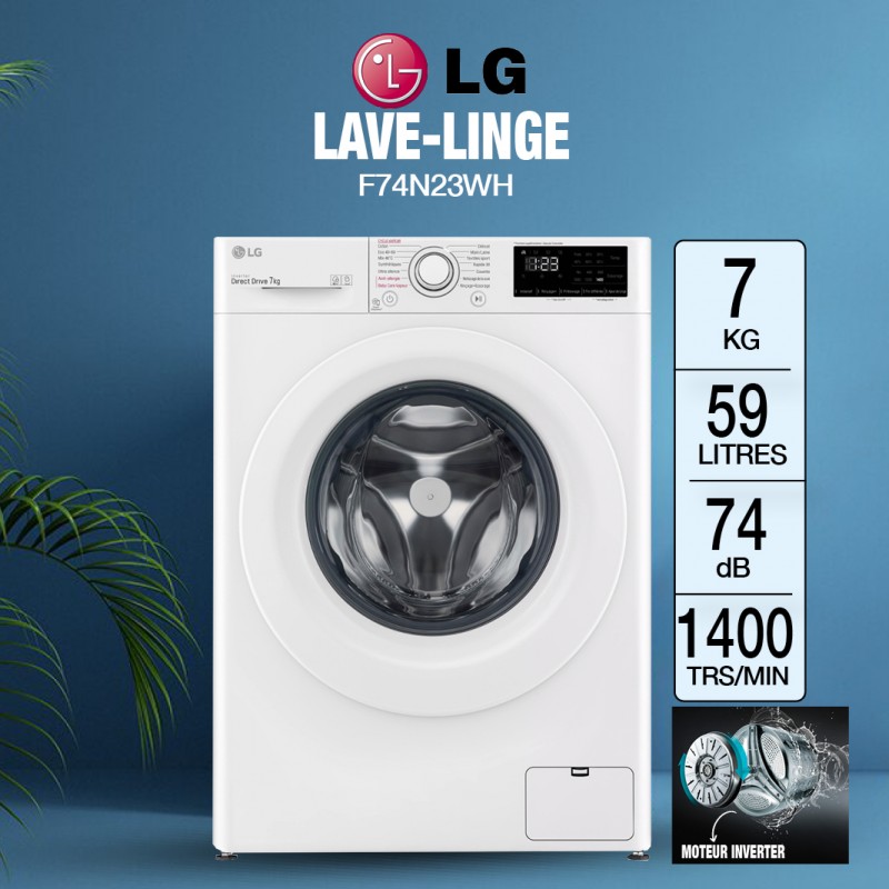 Lave-linge hublot : pose libre et connecté