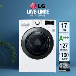 Lg Import - Lave-linge hublot LG F71P12IX - 17kg Inox - Lave-linge