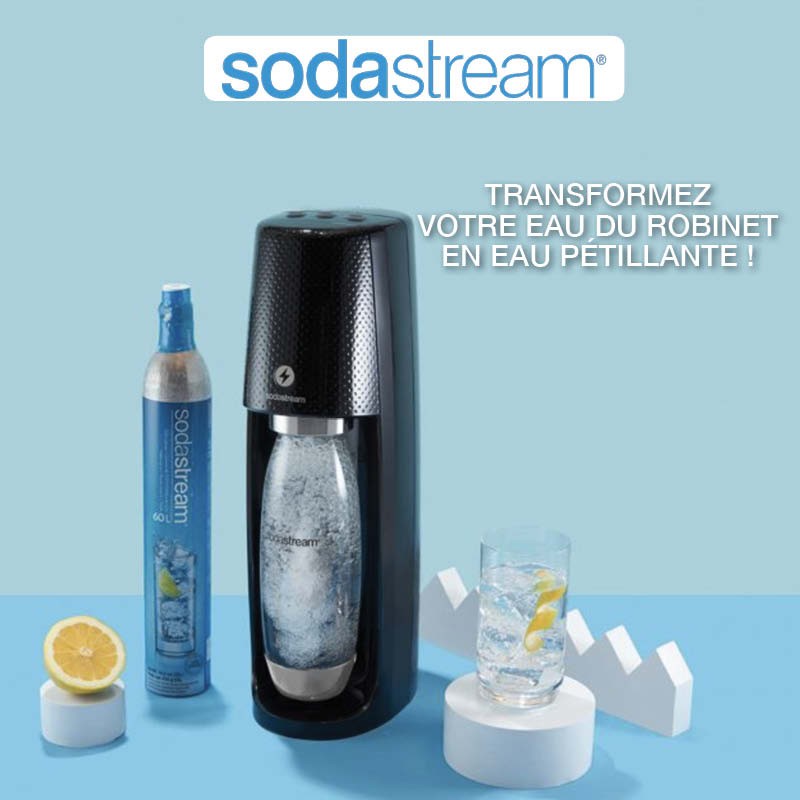 SodaStream Jet - Machine à eau pétillante avec bouteille