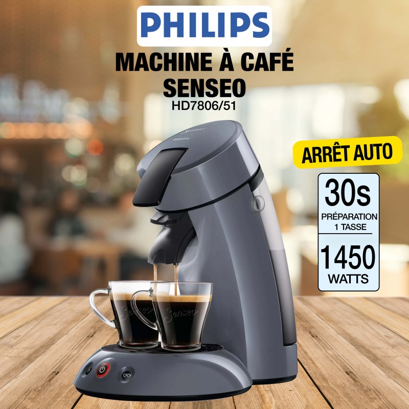 SENSEO HD7806/51 MACHINE À CAFÉ À DOSETTES